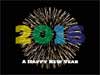 Happy New Year 2025  E-Cards, animated fireworks with your best wishes