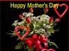 Mother's day greeting e-card Rose Hearts for mothersday animation