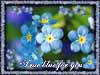 Online bloemenkaarten, trouw blauw true blue