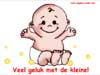 Geboortekaartjes - Fun baby, veel geluk met de kleine