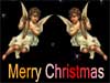 Kerstkaarten harp kerstmis engelen kerstkaart
