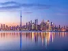 Skyline van Toronto, met de CN Tower, Canada