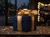 A luxurious birthday gift wrapped in gold