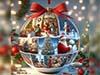 Christmas Cards: The micro world within the Christmas Ball