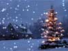 3D Christmas Cards Dark Days before Christmas, Snow Applet E-cards
