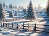 Christmas Cards: Snowy Landscape