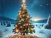 Christmas Cards: A Twinkling Tree with a Snow Effect