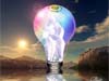 Cool e-cards mystic light bulb the lamp
