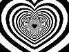 Love ecards, Hypnotize the recipient with this moving heart, the names will be projected