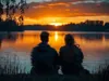 A couple in love, Lakeside Love