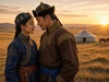 Traditional Mongolian couple in love e-card