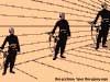 Visual Illusions ecards, the soldiers are equal in size, impossible image cards