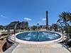 One of the big Jacuzzi's with a view of Lighthouse Faro