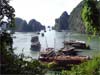 Exotic holiday landmarks, Ha Long Bay in Vietnam, vacation ecards